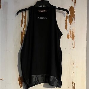 AARMY Racer which team are you wearing Back camo zip side detail tank SZ XS